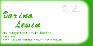 dorina lewin business card